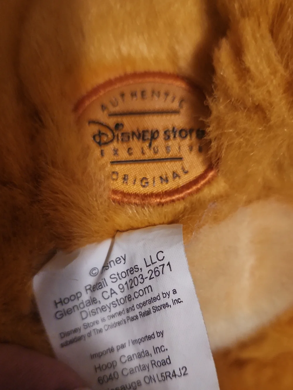 Disney Yellow Simba Plush with Decorative Clear Ear Headband